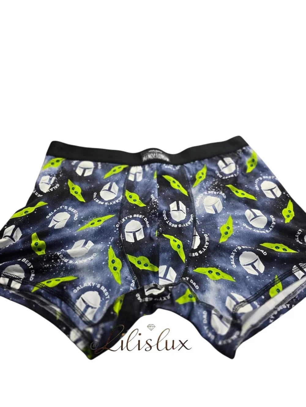 Star Wars Mandalorian And Grogu Boxer Mens XL Galaxies Best Dad New